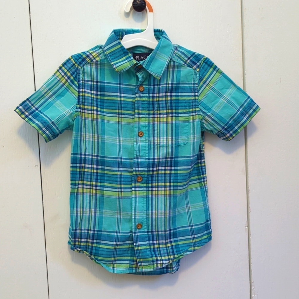 Boys Short Sleeve Button Down
